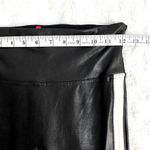 Spanx Black Faux Leather Side Stripe Tummy Control High Rise Leggings S Photo 6