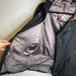 Burton  Black Double Breasted Hooded Jacket Womens Size Medium Photo 7