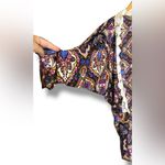 Black Bead Bohemian Floral Kimono with crochet Trim Photo 4