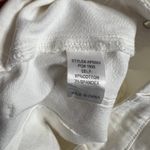 Annie Griffin Anniewear White Wide Leg Jeans High Rise Stretch Denim Raw Hem Size Small Photo 4