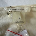 Club Monaco New Women’s  Meri Beaded Jupe Handcrafted Mini Skirt Ivory/Beige Sz 0 Photo 7