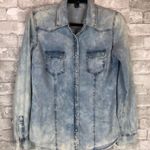 Forever 21  Tie Dye Denim Shirt Photo 3