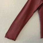 J.Jill  burgundy textured knit long sleeve shirt size large Photo 10