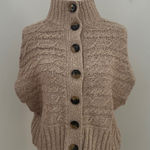 Old Navy Tan Cable Knit Short Sleeved Cardigan sz Xs-M Photo 0