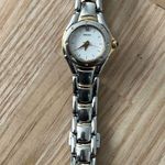Seiko  Vintage Luxury Ladies Diamond Watch Two-Tone Bracelet White Dial Photo 6