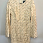 Black Halo  Eve Dress Houndstooth Textured Bell Sleeve Mini‎ Dress Size 4 Photo 0