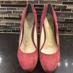 Joan & David  suede red cranberry suede‎ heels Photo 1