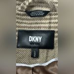 DKNY Beige Plaid Button-Front Belted Trench Coat Size L New With Tags Photo 1