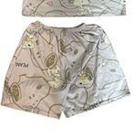 Peanuts Snoopy and Woodstock Women’s Light Purple Pajama Set White Photo 1