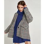 ZARA TRF Houndstooth Jacket Photo 9