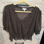 Topshop TopShot cropped Vneck blouse, size 10 Photo 0