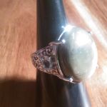 Venus Jasper and Sky Blue Topaz Stainless Steel Ring (Size 7) Photo 14