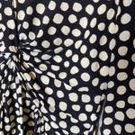 Valentino Silk Knotted Front Polka Dot Dress Black Size 8 Photo 9