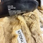 Steve Madden Black Leather Mules with Tan Fur Lining Photo 1