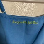 MayFair the Label Cropped Tank Top Blue “Everyone Else Isn’t You” S/M Size M Photo 1
