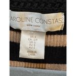 Caroline Constas Dress Womens Small Stripe Ribbed Knit Midi Crochet Trim Shirt Photo 6