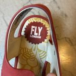 Fly London  Womens Ylfa Wedge Slingback Sandals‎ Size 38/7.5 Red Nubuck Lace Up Photo 7