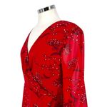 Madewell Hazelwood Wrap-Front Mini Dress Windswept Floral Red Size 8 NWT Photo 4