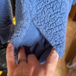 Aerie NWT Dream Sherpa Quarter Zip Sweatshirt Marbled Blue Size XL Photo 11