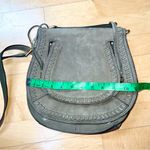 Rebecca Minkoff EUC Grey Vanity Large Saddle Bag Handbag Purse Crossbody Photo 4