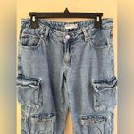Garage Women's Blue Cargo Jeans Photo 2