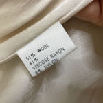 St. John  Collection Tweed Jacket Size Medium Button Knit Ivory USA Shoulder Pads Photo 5