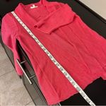 Eileen Fisher  100% Hemp coral pink coordinate knit Set,top and open cardigan Photo 8