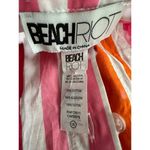 Beach Riot  Women's Pink Orange Alexa Sunset Stripe Button Down Shirt Size Large Photo 8