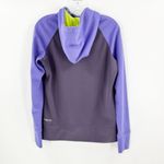 Nike Purple Colorblock Therma-Fit Raglan Sleeve Pullover Hoodie Size Medium FLAW Photo 1