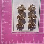 Urban soul gold flower cross drops earrings Photo 3