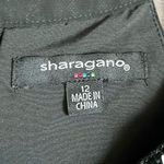 Sharagano Beaded Halter Pleated Flare Maxi Formal Dress 12 Photo 12