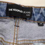 The Kooples  Lizy Jeans Black Leather Belt Loops High Rise BLU01 Wash Size 28 Photo 5