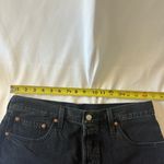 Levi's Levi’s 501 black distressed denim button fly denim jeans shorts Photo 2