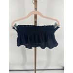 Free People  Black Ruffle Strapless Tube Top Women’s Size Small Boho Photo 6