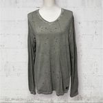 I JEANS BY BUFFALO | Olive Green Splatter Print V Photo 5