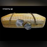 LIKHÂ Yellow Orange & Cream Woven Clutch Purse NEW Handmade Bag Photo 7