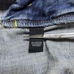 Banana Republic  Y2K Medium Wash Denim Raw Hem &‎ Distressed Jean Skirt Size 10 Photo 7