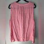 Anne Carson  Coral Pink Sleeveless V-Neck Blouse Women’s Size 1X Photo 1