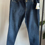 Michael Kors Michael Denim Skinny Jeans Midnight Wash Size 14 NWT Photo 0