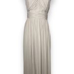 Dessy Collection Dress Halter Maxi Gown Prom Shirred Chiffon Open Back 6 8 Photo 0