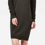 G-Star Raw Suzaki Knit Moto Sweater Dress Size XXS Olive Green City Casual Photo 0