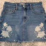 PacSun Embroidered Denim Skirt  Photo 0