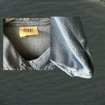 Vintage, long sleeve, chambray floral, rose shirt Size L Photo 2