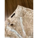 Cache Floral Lace Jacquard Print Skinny Jeans Gold/Off White lowrise Pants 2 Photo 9
