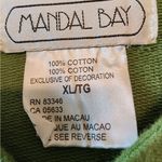 Mandal Bay 100% Cotton Jacket Sun Flower Decoretion Size xl Green Photo 3