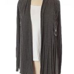 Bailey 44 Grey Open Front Cardigan Sweater Womens XS Waterfall Casual Luxury Photo 0