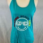 American Eagle Two aqua turquoise summer racerback tank tops size large Photo 1
