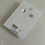 EXPRESS Chunky Rectangular Gold Hoop Earrings NEW Photo 2