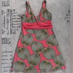 Patagonia Margot sleeveless dress tropical palm leaves size large Photo 2
