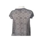American Eagle  Crochet Sheer See Through Top Size S Gray Swing BOHO‎ Festival Photo 5